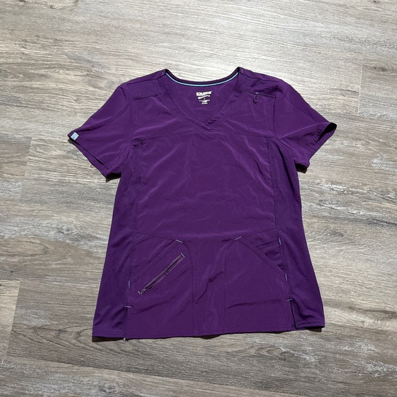 Scrubstar Performance Women’s Shaped Antimicrobial Mesh Panel V-Neck Scrub Top - Picture 1 of 3